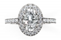 Classic Halo Diamond Engagement Ring